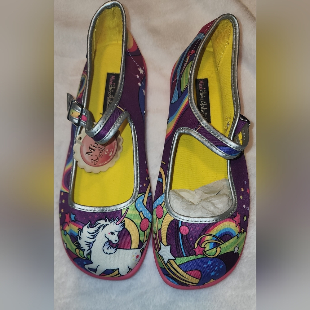 Vibrant Pink and Purple Dress Shoes with Psychedelic Flair - Picture 2 of 7